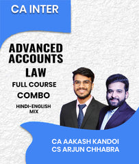 CA Inter Advanced Accounts and Law Full Course Combo By CA Aakash Kandoi and CS Arjun Chhabra