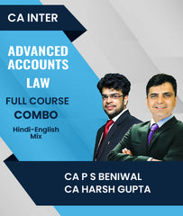 CA Inter Advanced Accounts and Law Full Course Combo By CA P S Beniwal and CA Harsh Gupta - Zeroinfy