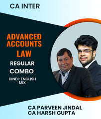 CA Inter Advanced Accounts and Law Regular Combo By CA Parveen Jindal and CA Harsh Gupta - Zeroinfy