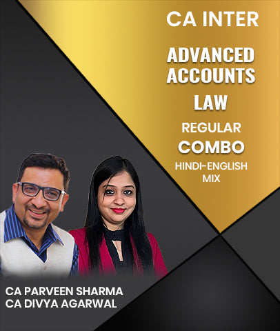 CA Inter Advanced Accounts and Law Regular Combo By CA Parveen Sharma and CA Divya Agarwal
- Zeroinfy