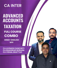 CA Inter Advanced Accounts and Taxation Full Course Combo By Avinash Sancheti, Bhanwar Borana and Vishal Bhattad - Zeroinfy