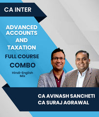 CA Inter Advanced Accounts and Taxation Full Course Combo By CA Avinash Sancheti and CA Suraj Agrawal