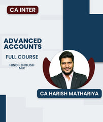 CA Inter Advanced Accounts full course By CA Harish Mathariya - Zeroinfy