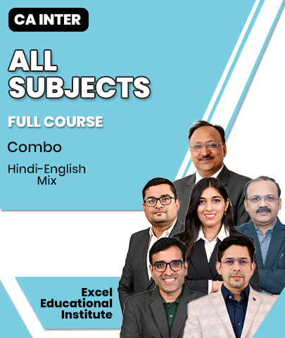CA Inter All Subjects Full Course Combo By Excel Educational Institute