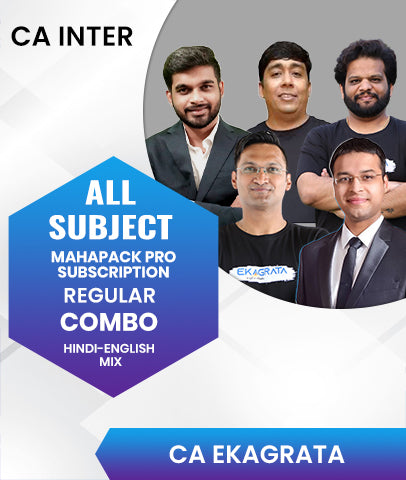 CA Inter All Subjects Mahapack Pro Subscription Regular Combo By CA Ekagrata - Zeroinfy