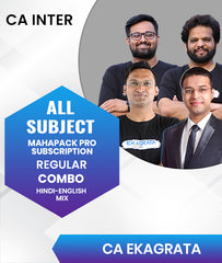 CA Inter All Subjects Mahapack Pro Subscription Regular Combo By CA Ekagrata
 - Zeroinfy