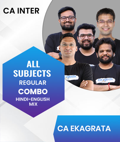 CA Inter All Subjects Regular Combo By CA Ekagrata - Zeroinfy