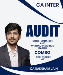 CA Inter Audit Booster Batch and Writing Practice Batch Combo By CA Saksham Jain