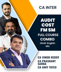CA Inter Audit Cost and FM SM Full Course Combo By CA Vinod Reddy, CA Prashant Sarda and CA Amit Tated - Zeroinfy