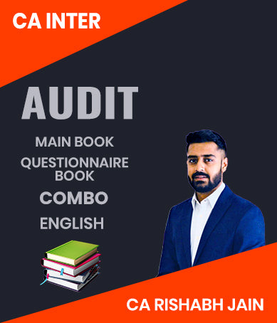CA Inter Audit Main Book and Questionnaire Book Combo By CA Rishabh Jain