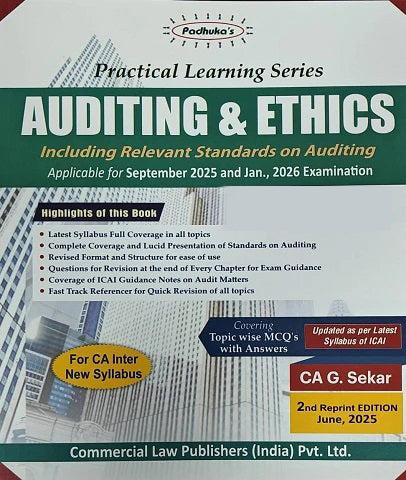 CA Inter Audit Practical Learning Series By CA G Sekar