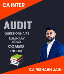 CA Inter Audit Questionnaire and Summary Book Combo By CA Rishabh Jain - Zeroinfy