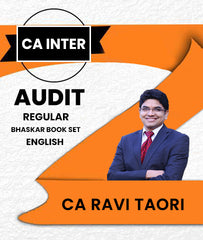 CA Inter Audit Regular Bhaskar Book Set By Ca Ravi Taori - Zeroinfy