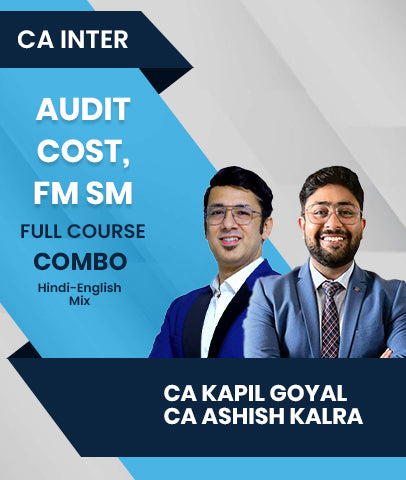 CA Inter Audit, Cost and FM SM Full Course Combo By CA Kapil Goyal and CA Ashish Kalra
- Zeroinfy