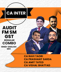 CA Inter Audit, FM SM and GST Regular Combo By CA Ravi Taori, CA Prashant Sarda, CA Amit Tated and CA Vishal Bhattad - Zeroinfy