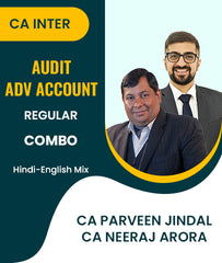 CA Inter Audit and Advance Account Regular Course Combo By CA Parveen Jindal and CA Neeraj Arora - Zeroinfy
