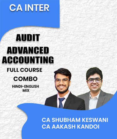 CA Inter Audit and Advanced Accounting Full Course Combo By CA Shubham Keswani and CA Aakash Kandoi - Zeroinfy