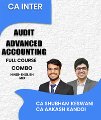 CA Inter Audit and Advanced Accounting Full Course Combo By CA Shubham Keswani and CA Aakash Kandoi - Zeroinfy