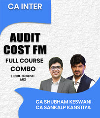 CA Inter Audit and Cost FM Full Course Combo By CA Shubham Keswani and CA Sankalp Kanstiya - Zeroinfy