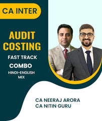 CA Inter Audit and Costing Fast Track Combo By CA Neeraj Arora and CA Nitin Guru - Zeroinfy
