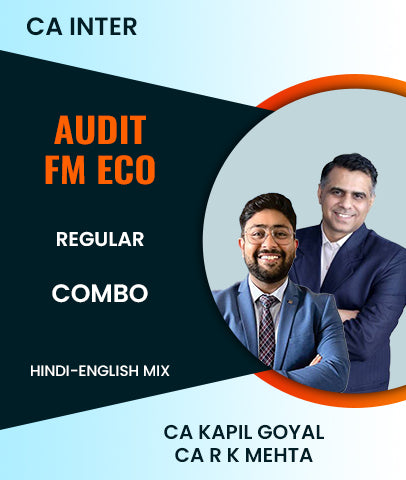 CA Inter Audit and FM ECO Regular Combo By CA Kapil Goyal and CA R K Mehta - Zeroinfy