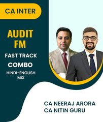 CA Inter Audit and FM Fast Track Combo By CA Neeraj Arora and CA Nitin Guru - Zeroinfy