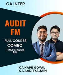 CA Inter Audit and FM Full Course Combo By CA Kapil Goyal and CA Aaditya Jain - Zeroinfy