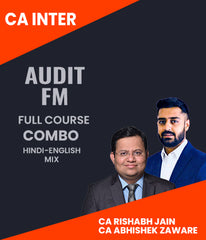 CA Inter Audit and FM Full Course Combo By CA RIshabh Jain and CA Abhishek Zaware - Zeroinfy
