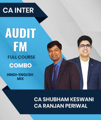 CA Inter Audit and FM Full Course Combo By CA Shubham Keswani and CA Ranjan Periwal