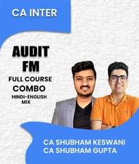 CA Inter Audit and FM Full Course Combo By CA Shubham Keswani and CA Shubham Gupta - Zeroinfy