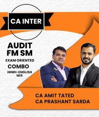 CA Inter Audit and FM SM Exam Oriented Combo By CA Amit Tated and CA Prashant Sarda - Zeroinfy