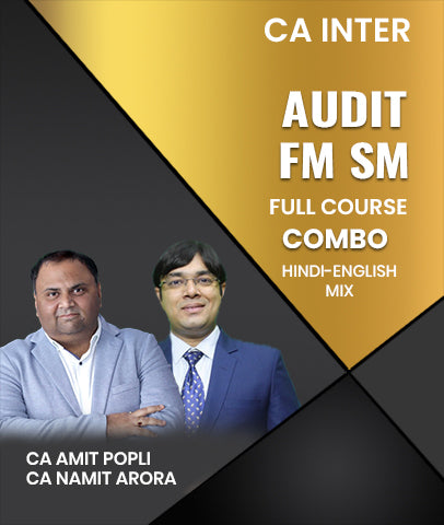 CA Inter Audit and FM SM Full Course Combo By CA Amit Popli and CA Namit Arora
- Zeroinfy