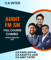 CA Inter Audit and FM SM Full Course Combo By CA Kapil Goyal, CA Aaditya Jain and CA Amit Tated - Zeroinfy