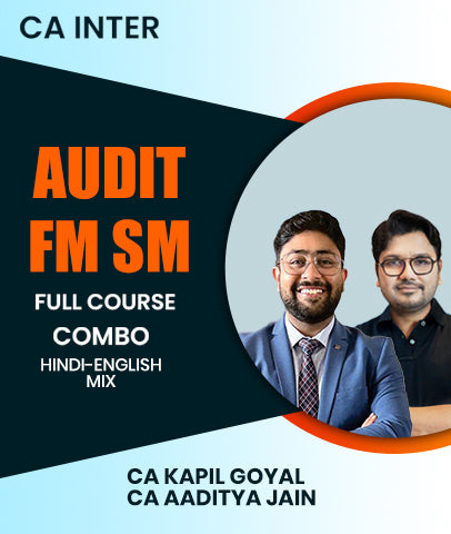 CA Inter Audit and FM SM Full Course Combo By CA Kapil Goyal and CA Aaditya Jain
- Zeroinfy