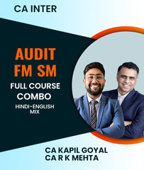 CA Inter Audit and FM SM Full Course Combo By CA Kapil Goyal and CA R K Mehta - Zeroinfy