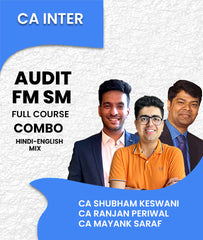 CA Inter Audit and FM SM Full Course Combo By CA Shubham Keswani, CA Ranjan Periwal and CA Mayank Saraf - Zeroinfy