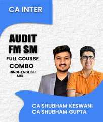 CA Inter Audit and FM SM Full Course Combo By CA Shubham Keswani and CA Shubham Gupta - Zeroinfy