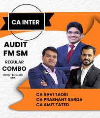 CA Inter Audit and FM SM Regular Combo By CA Ravi Taori, CA Prashant Sarda and CA Amit Tated - Zeroinfy