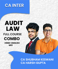 CA Inter Audit and Law Full Course Combo By CA Shubham Keswani and CA Harsh Gupta - Zeroinfy