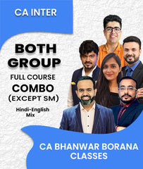 CA Inter Both Group Full Course Combo A (Except SM) By CA Bhanwar Borana Classes - Zeroinfy
