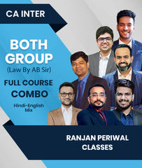 CA Inter Both Group Full Course Combo By Ranjan Periwal Classes (Law By AB Sir)