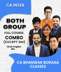 CA Inter Both Group Full Course Combo C (Except SM) By CA Bhanwar Borana Classes - Zeroinfy