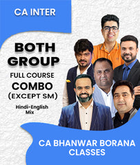 CA Inter Both Group Full Course Combo D (Except SM) By CA Bhanwar Borana Classes - Zeroinfy