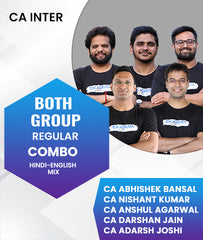 CA Inter  Both Group Regular Combo By CA Abhishek Bansal, CA Nishant Kumar, CA Anshul Agarwal, CA Darshan Jain and CA Adarsh Joshi