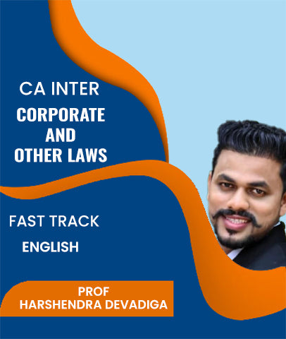 CA Inter Corporate and Other Laws Fast Track In English By J.K.Shah Classes - Prof Harshendra Devadiga