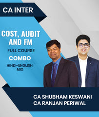 CA Inter Cost, Audit and FM Full Course Combo By CA Shubham Keswani and CA Ranjan Periwal