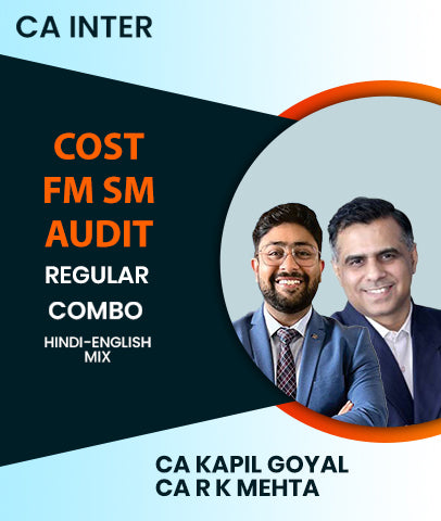 CA Inter Cost, FM SM and Audit Regular Combo By CA Kapil Goyal and CA R K Mehta - Zeroinfy
