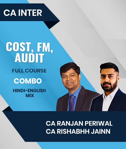 CA Inter Cost, FM and Audit Full Course Combo By CA Ranjan Periwal and CA Rishabhh Jainn