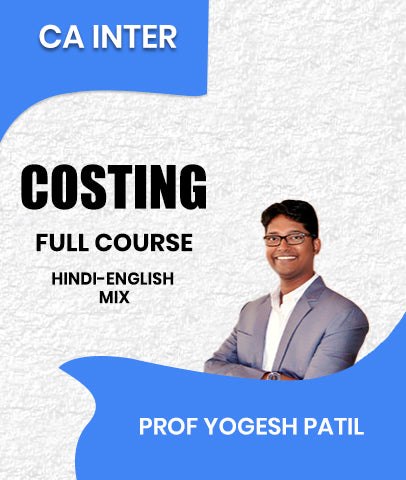 CA Inter Costing Full Course By Prof Yogesh Patil
