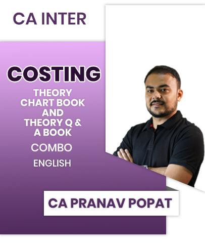 CA Inter Costing Theory Chart Book and Theory Q & A Book Combo By CA Pranav Popat